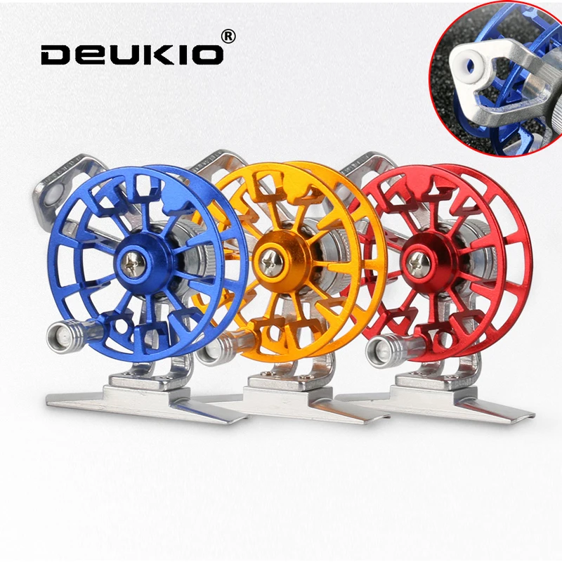 

Winter Ice Fishing Reel Portable Mini Full Metal Fly Reel Aluminum Fly Fishing Wheel Front Wheel Bass Casting Fishing Pesca