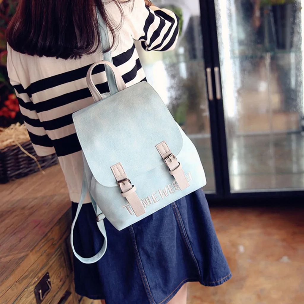 5# female genuine bag Women Fashion Wild Bag Student Leisure Backpack Travel Bag Shoulder Bags mochilas mujer