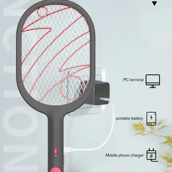 

Multifunctional Electric Shock Type Mosquito Killing Lamp Handheld Racket Killer Garden Pest Bug Fly Mosquito Zapper
