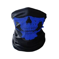 Outdoor Cycling Skull Balaclava Half Face Mask Magic Motorcycle Camping Scarf Men Women Sun Protection Bandana Neck Gaiters 2
