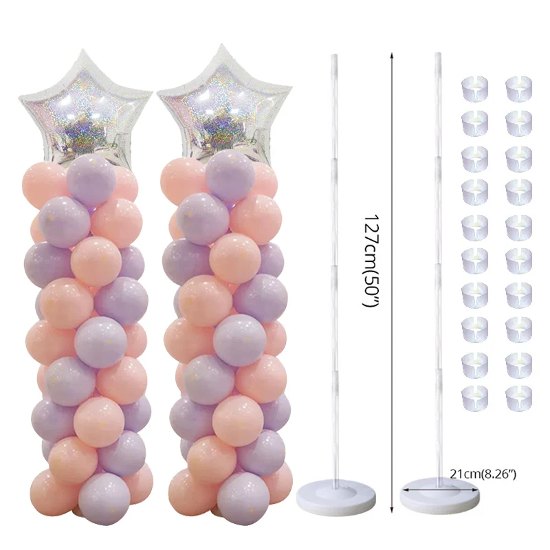 2 set stand 70/100/130 см надувной стоячий Свадебные украшения Happy День рождения воздушные шары держатель ручки/воздушные шары Аксессуары для праздника Globos - Цвет: 2 set stand