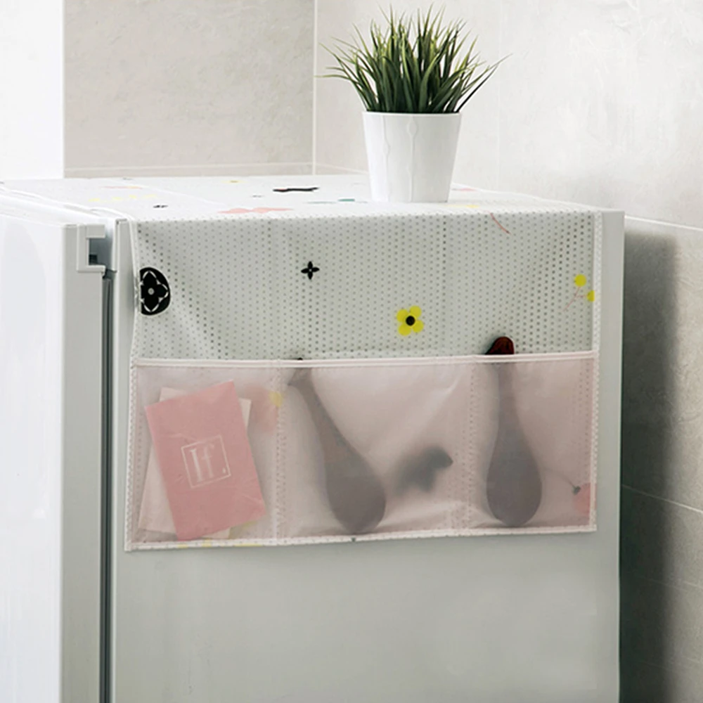 

Washing Machine Cover Refrigerator Cloth Single Door Refrigerator Dust Cover Towel Home Organizer Dust cloth 1pcs