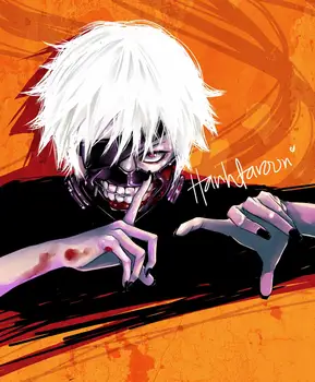 

Tokyo Ghoul Colorful Anime Manga Scroll Poster Wall Art Print Decor,50 x 70 cm,No Frame
