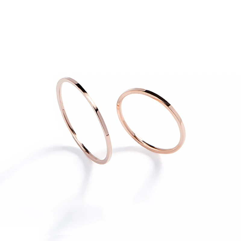 1MM Thin Titanium Steel Couple Rings Simple Fashion Finger Ring for Women and Men Wedding Jewelry Mens gifts wedding rings couple rings finger rings jewelry rings ring jewelry