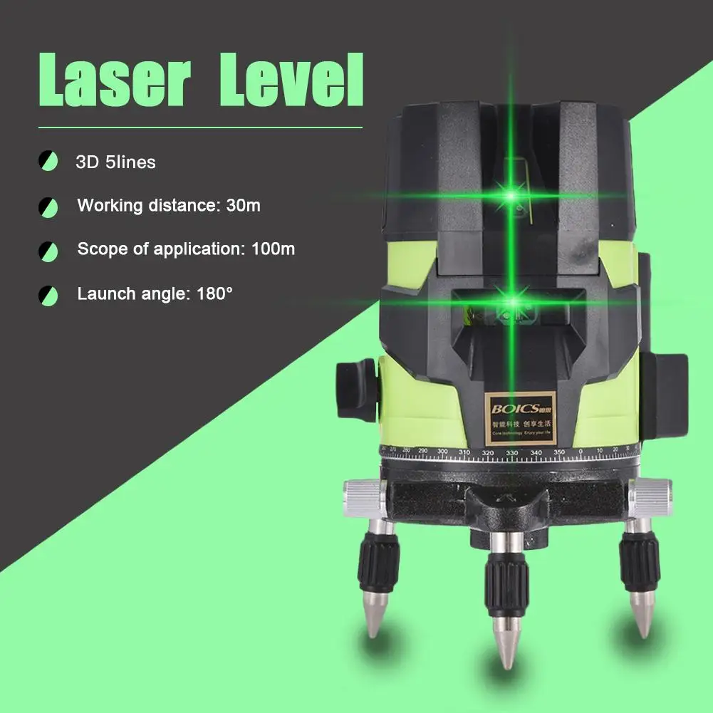 

2/3/5 Line Laser Level Green Light Level Laser High Precision Automatic Line Thrower Laser Levels Tools Optical Instruments