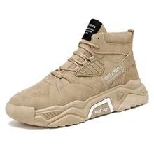 

2022 Outdoor Martin Boots British Style Old Men's Shoes Sports Winter New High Cut Casual Shoes Platform Chunky Shoes