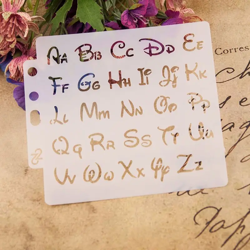 

Alphabet Letter Stencils Template Painting Scrapbooking Embossing Stamping Album Card DIY Y1QB