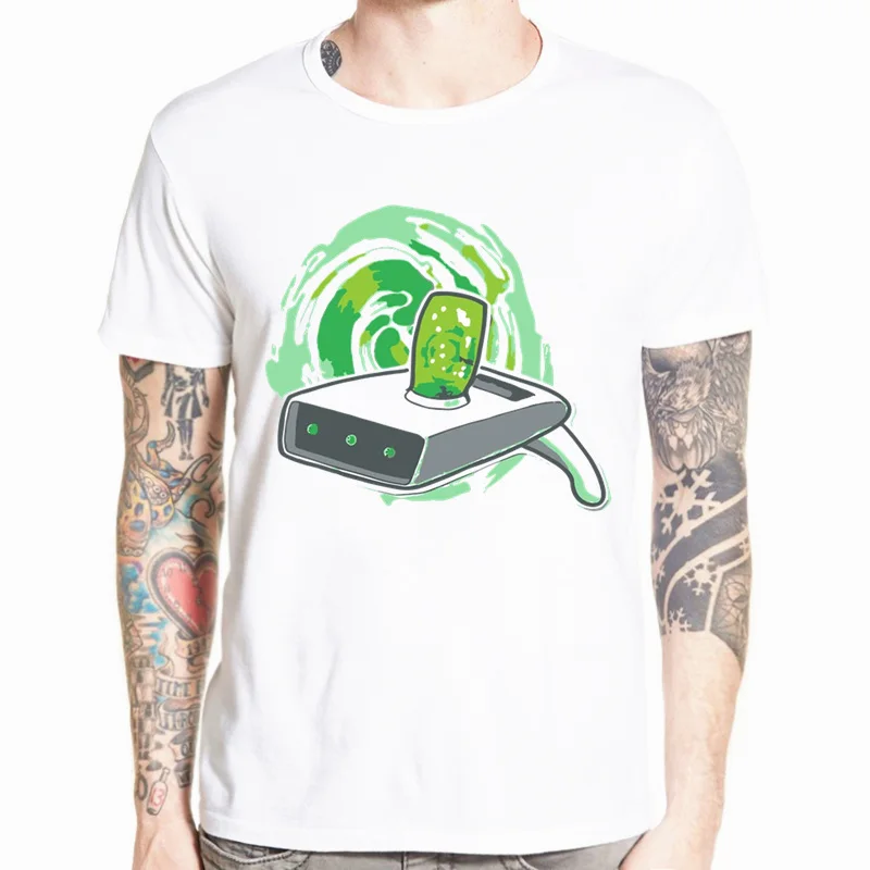 Мужская забавная футболка аниме Rick and Morty повседневная с коротким рукавом и круглым вырезом homme летняя белая футболка Swag футболка HCP134 - Цвет: HCP4449M