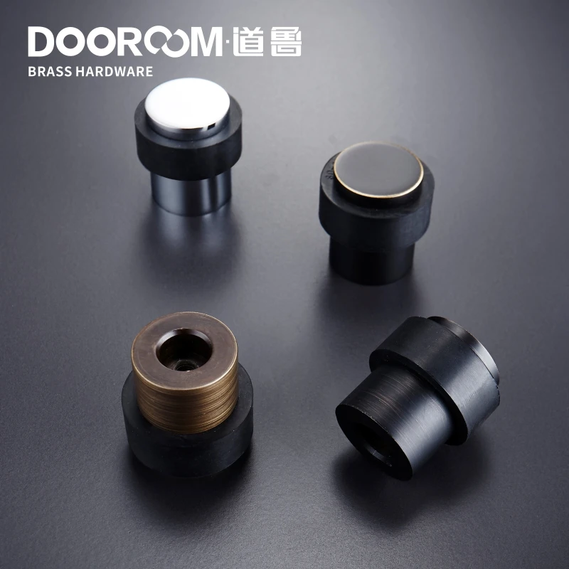 Дверные ограничители Dooroom из латуни и экологической резины магнитный держатель