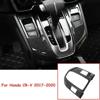 

Black Waterproof Carbon Fiber Style Gear Shift Box Gearbox Panel Cover Trim For Honda CR-V CRV 2017-2019 Protect Accessories
