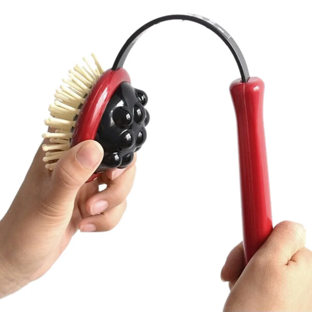 

1PCS Top Qulaity PVC Massage Tool Dual Use Body Head Massage Telescopic Extendable Back Scratcher Massager