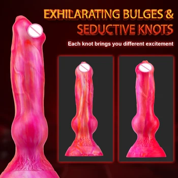 Realistic Dog Dildo Simulation Penis Animal Anal Plug Dildo With Suction Cup Sex Toy For Woman Lesbian Strapon Dildo Buttplug 5