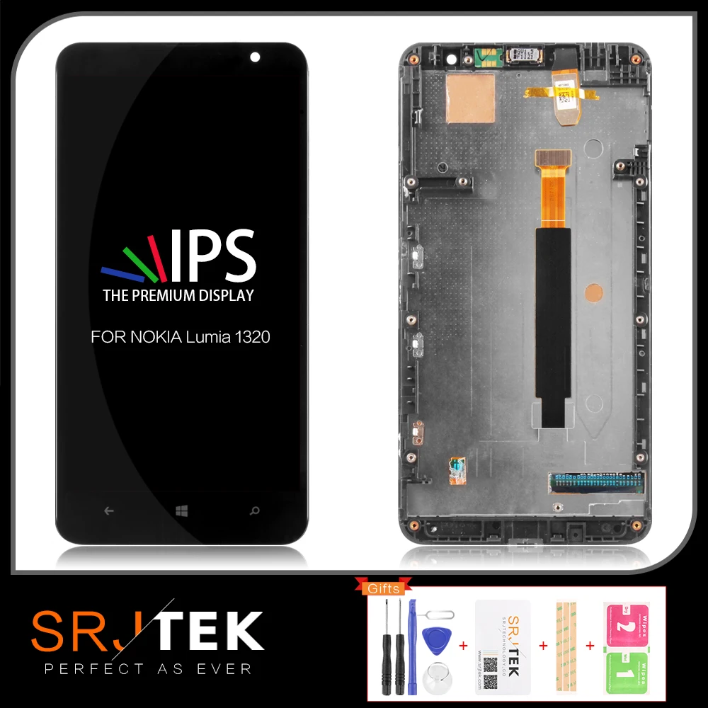 Протестированный 6 0 '񟡰x720 LCD для NOKIA Lumia 1320 дисплей сенсорный экран дигитайзер