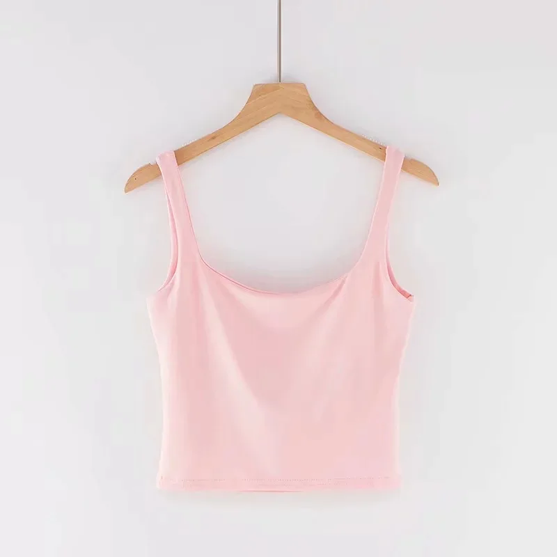 pink Sukibandra летний винтажный белый короткий топ женский сексуальный розовый обрезанный камзол Camis однотонный Повседневный Черный квадратный вырез бюстье Топ - Цвет: pink