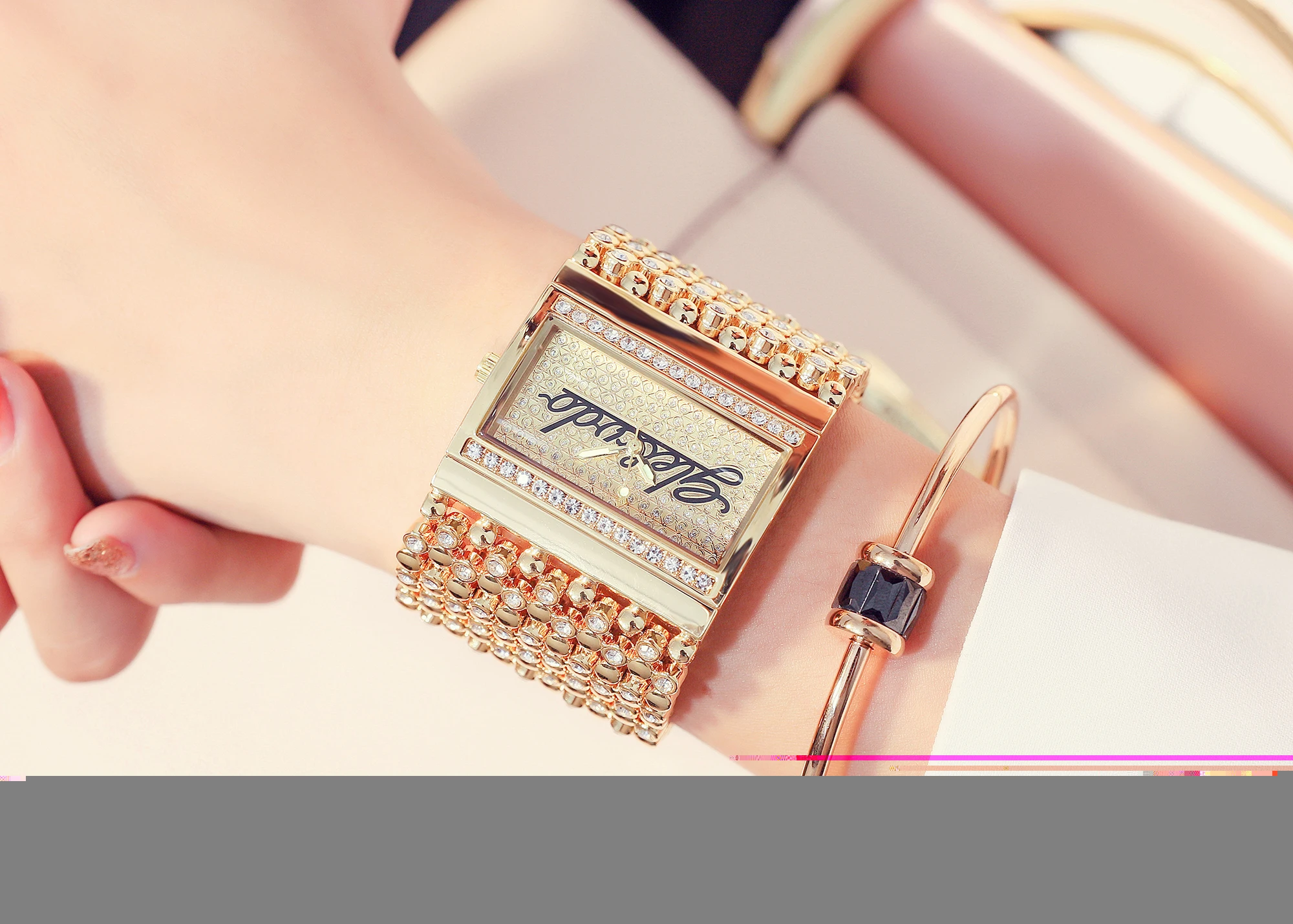 Woman Watches 2022 Famous Luxury Brand Stylish Ladies Watches Silver Gold Watch Women Diamond Wristwatches Montre Femme 2023