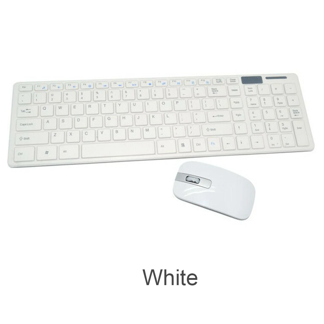 

Set wireless keyboard white