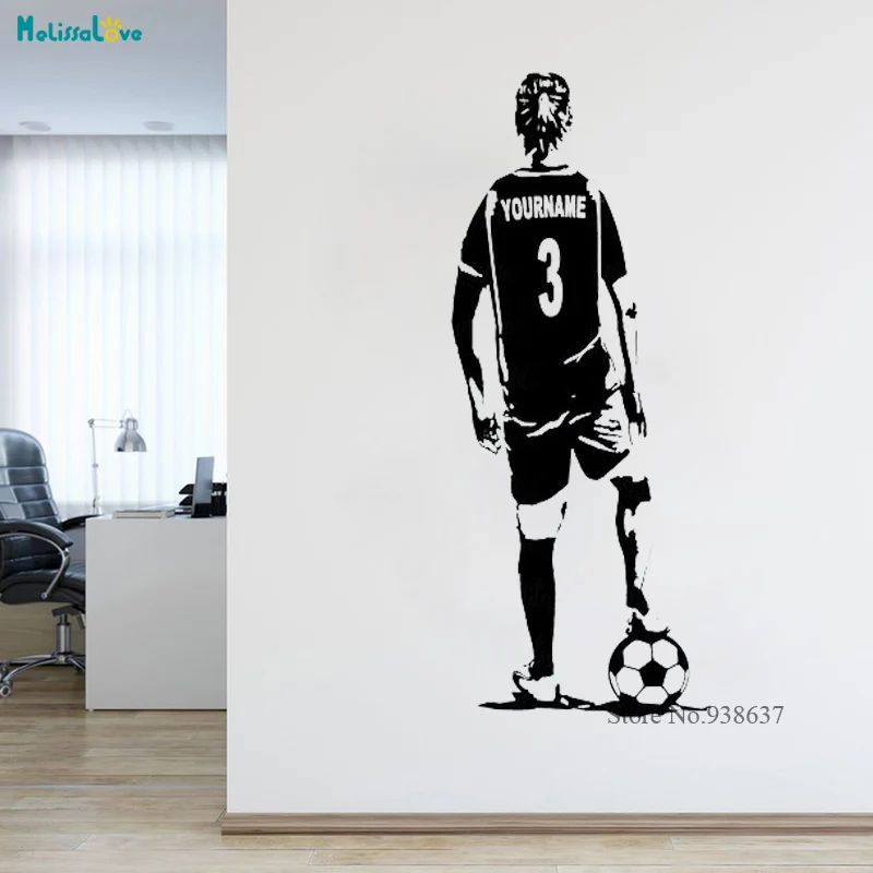 Home Décor Wall Décor Personalized Soccer Decals Soccer Wall Decor