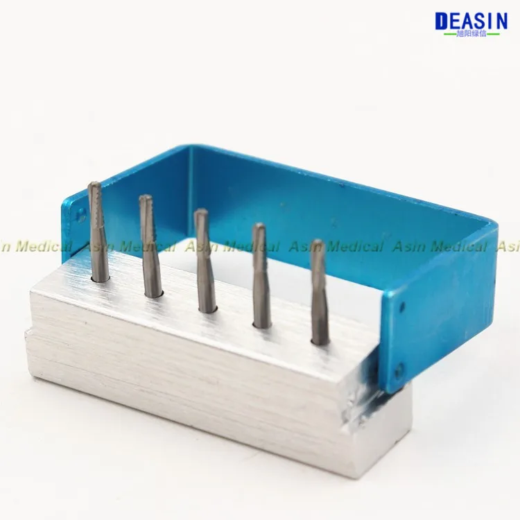 5pcs / set high speed dental tungsten steel bur crown metal cutting burs for polishing burs
