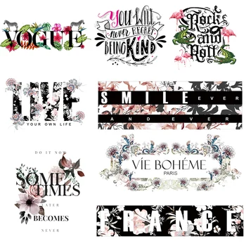 

Poemyi Diy Fashion Letters Patches Set Vogue Iron On Patches For Clothing Heat Transfer Accessory Thermo Stickers Appliation R