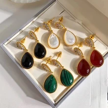 Брендовые ювелирные изделия из чистого 925 пробы серебра для женщин, капли воды, красочные Кристальные серьги, милые желе Серьги Серебряные украшения