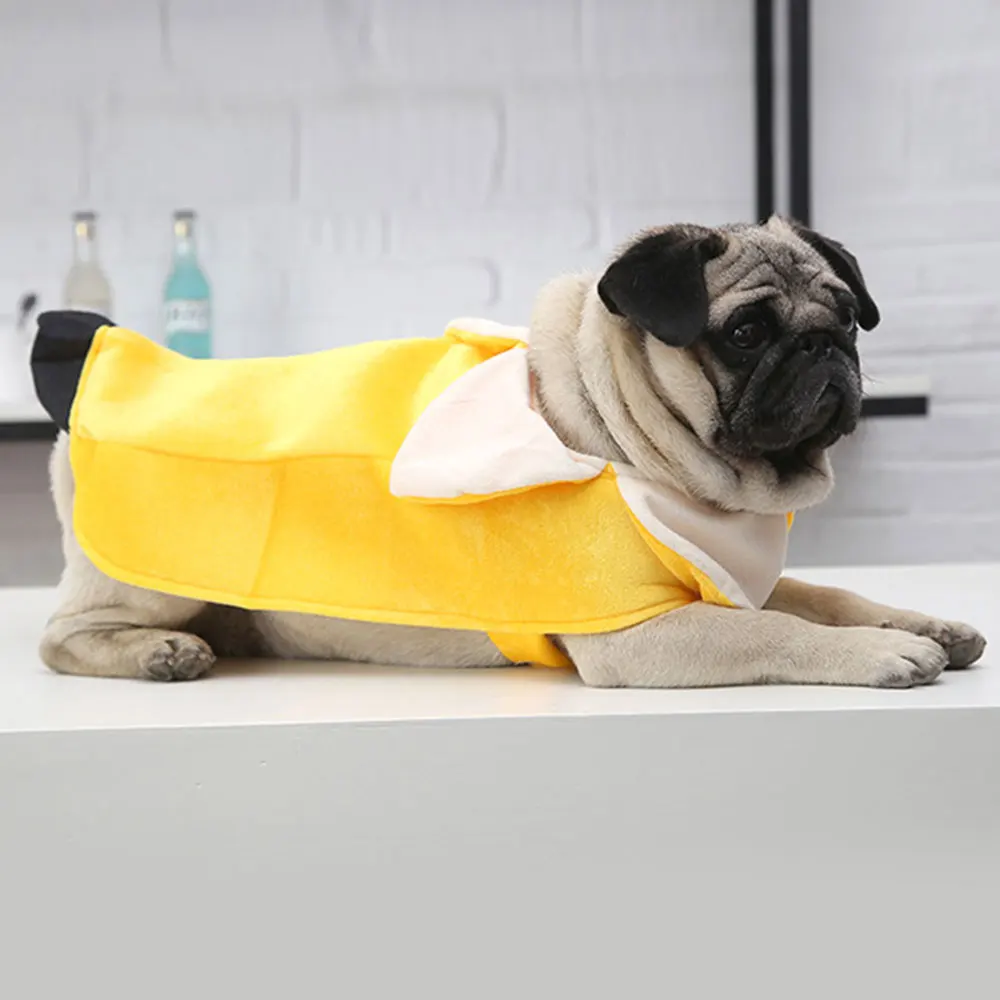 Pet party cosplay costume Туника банан забавная тема нарядное платье Хэллоуин для домашней Собаки Одежда для питомца праздничная одежда
