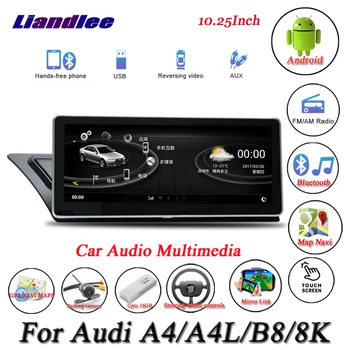 

Car Android Multimedia System For Audi A4 / A4L B8 8K 2008-2016 Radio GPS Navigation Player Carplay Androidauto Video HD Screen