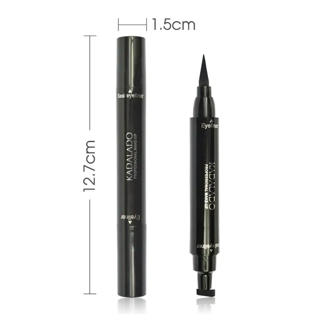 1pcs Макияж Жидкая розовая подводка для глаз карандаш maquiagem Быстросохнущий Водонепроницаемый крылышко подводка для глаз с Miss Stamp карандаш для глаз - Цвет: 1pcs