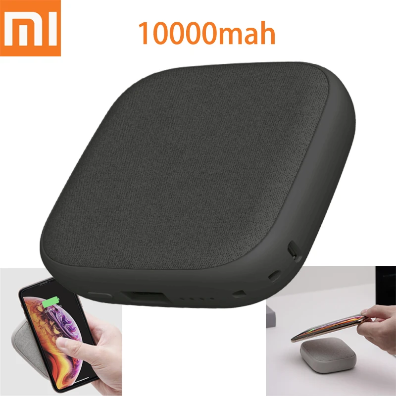 Xiaomi SOLOVE 10000 мАч QI беспроводной двойной USB внешний аккумулятор быстрая зарядка для huawei samsung iPhone11 huawei p30 pro apple watch