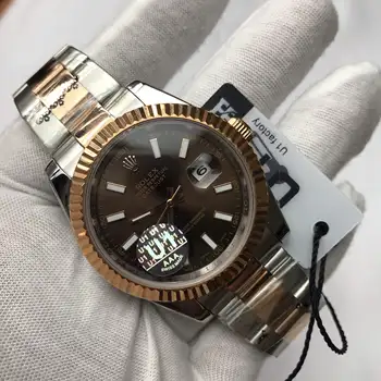 

U1Luxury Gold Watch Brown dial number 36mm AAA Men Luxury Watch Day-Date President Automatic Mechanical Watches