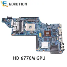 NOKOTION для hp Pavilion DV7 DV7-6000 материнская плата для ноутбука HM65 DDR3 HD6770M GPU 639391-001 665991-001 основная плата полный тест