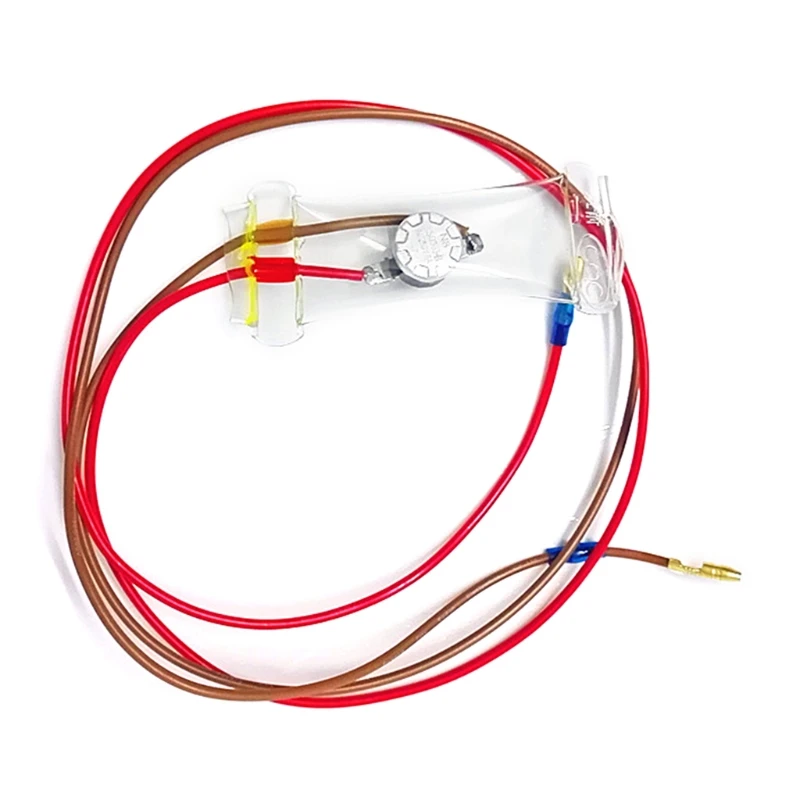 Refrigerator Parts 2-wire-7&deg; AC 250V 10A Bimetal Refrigerator Temperature Sensor 76cm Replacement Fridges Defrost Probe Parts
