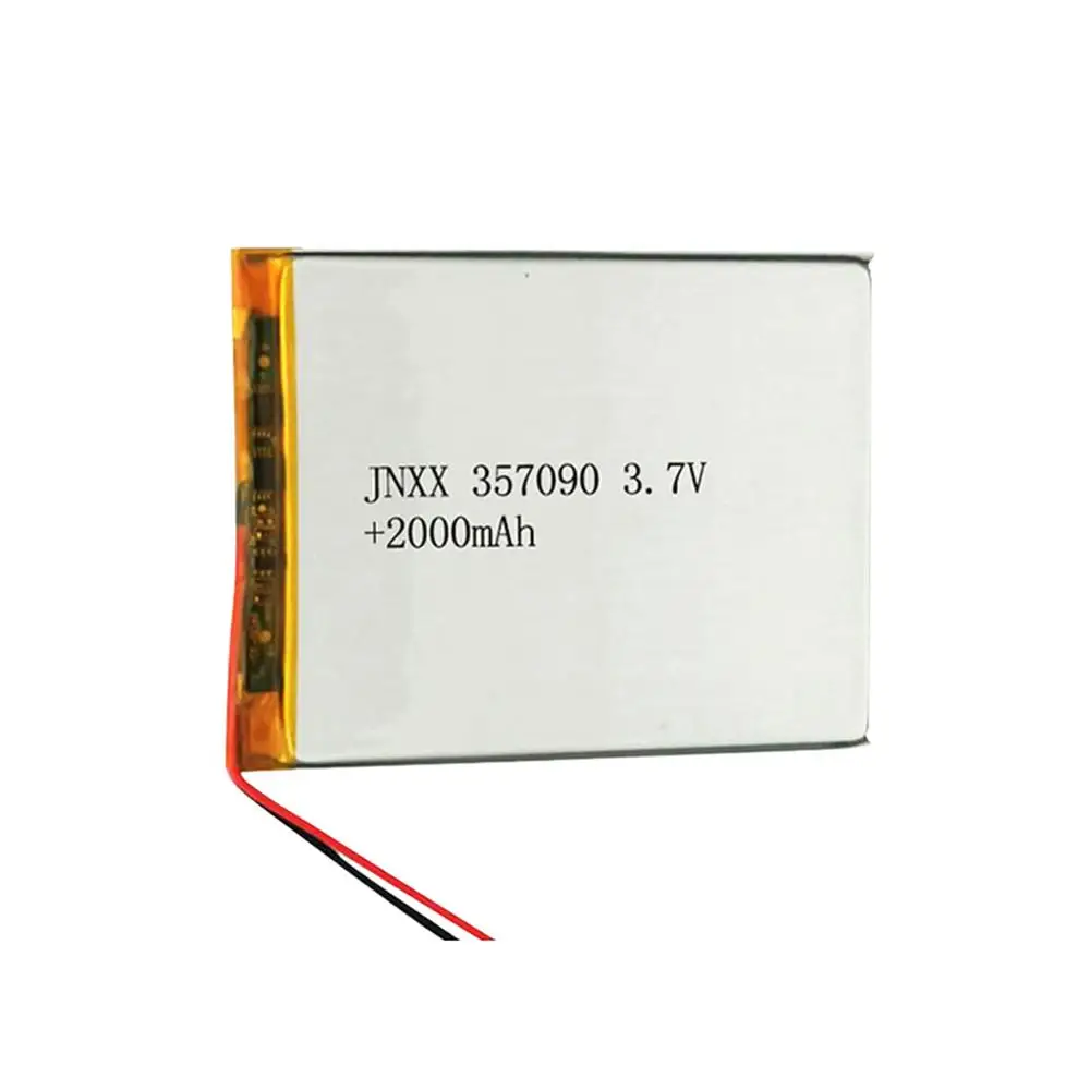 

357090 Rechargeable Li-Polymer Li-ion Battery 3.7V 2000mAh JNXX 357090P tablet PAD Built-in Battery
