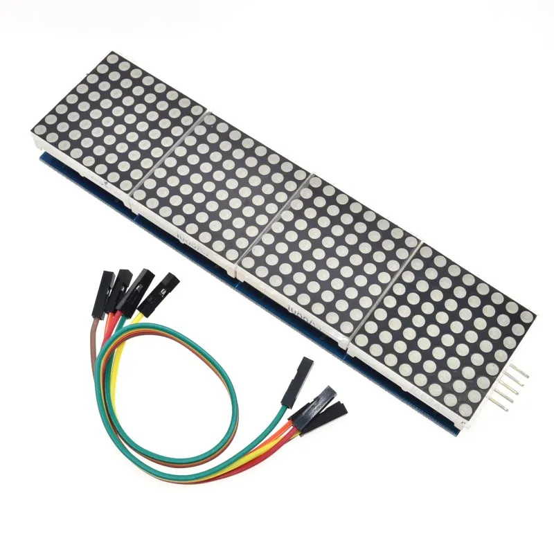 MAX7219 матричный модуль для микроконтроллера Arduino 4 в одном дисплее с 5P линией