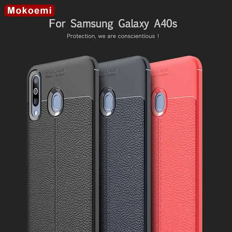 

Mokoemi Lichee Pattern Shock Proof Soft 6.4"For Samsung Galaxy A40s Case For Samsung Galaxy A40s Cell Phone Case Cover