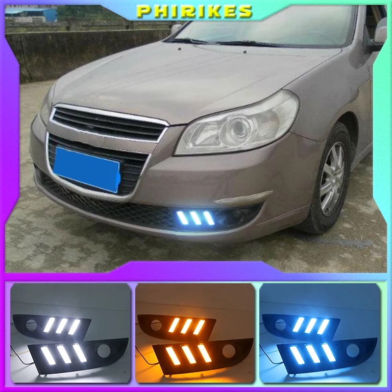 

2PCS LED Fog Lamps Daytime Running Light DRL For Chevrolet Epica 2007-2012 White yellow blue