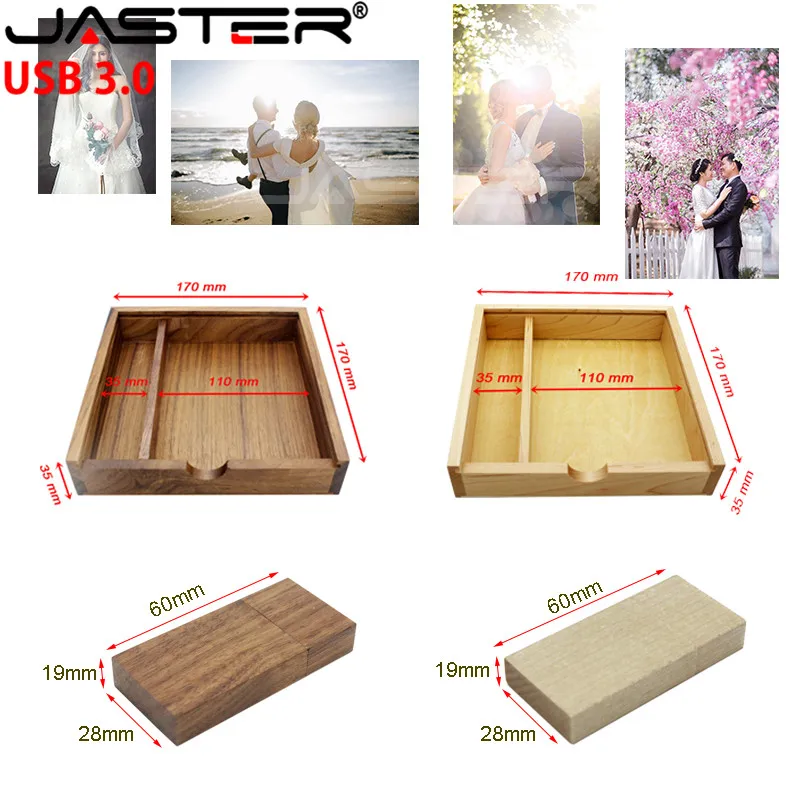 JASTER запись логотипа новая ставка альбом на заказ фото коробка с соломинкой usb 3,0 ручка привода свадебные подарки для гостей