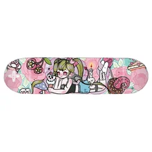 Cartoon Fashion Skateboard Maple Wood Deck Double Rocker Skateboard Professional Street Action Patineta Entertainment BS50BM