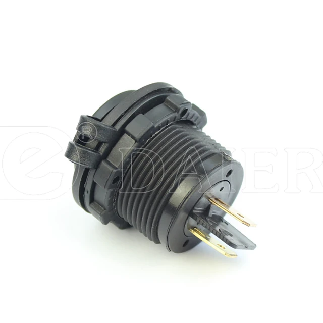 DC 12V 24V auto zigarettenanzünder buchse Auto Zigarette Leichter Buchse  Euro Stecker Netzteil Adapter mit Standard Mutter Verdienst Abdeckung Panel  montieren - AliExpress