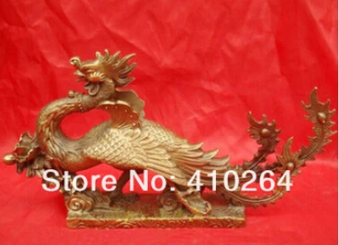 Free Shipping Chinese Bronze Brass Sculpture Phoenix Statue |