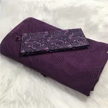 5 ярдов/комплект африканская Базен Riche Brode ткань со швейцарским полиэстером кружевная ткань Дамасская Shadda Guinea парчовая кружевная Fabric-ABS30