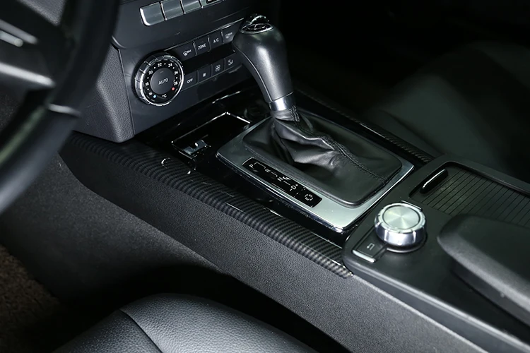 Carbon Fiber Car Interior Decoration Trim Stickers For Mercedes benz C Class W204 C180 C200 2007-2013 Accessories Carbon Fiber Car Interior Decoration Trim Stickers For Mercedes benz C Class W204 C180 C200 2007-2013 Accessories
