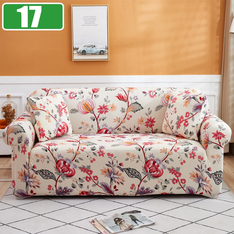 Elastic Sofa Cover Slipcovers for Living Room Stretch 1/2/3/4 Seater Plaid Sofa Armchair Couch Covers L-Shaped Corner Sofa Cover
