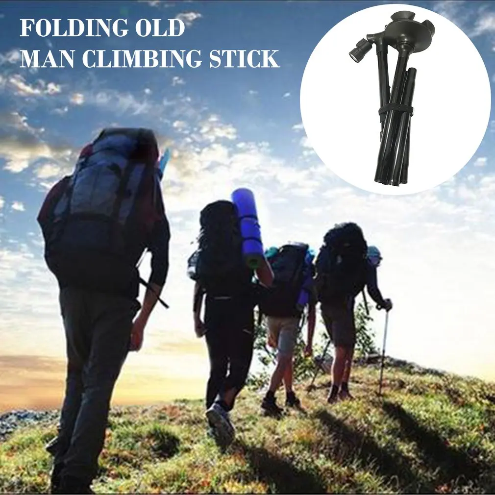 

Aluminum LED Light Walking Stick Folding Outdoor Climbing Self-Defense Telescopic Trekking Outdoor Hiking Poles Walking Cane