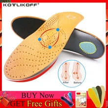 KOTLIKOFF кожа ортопедический латекс стельки для ухода за ногами Антибактериальный активный карбоновый ортопедический супинатор плоская нога обувной коврик