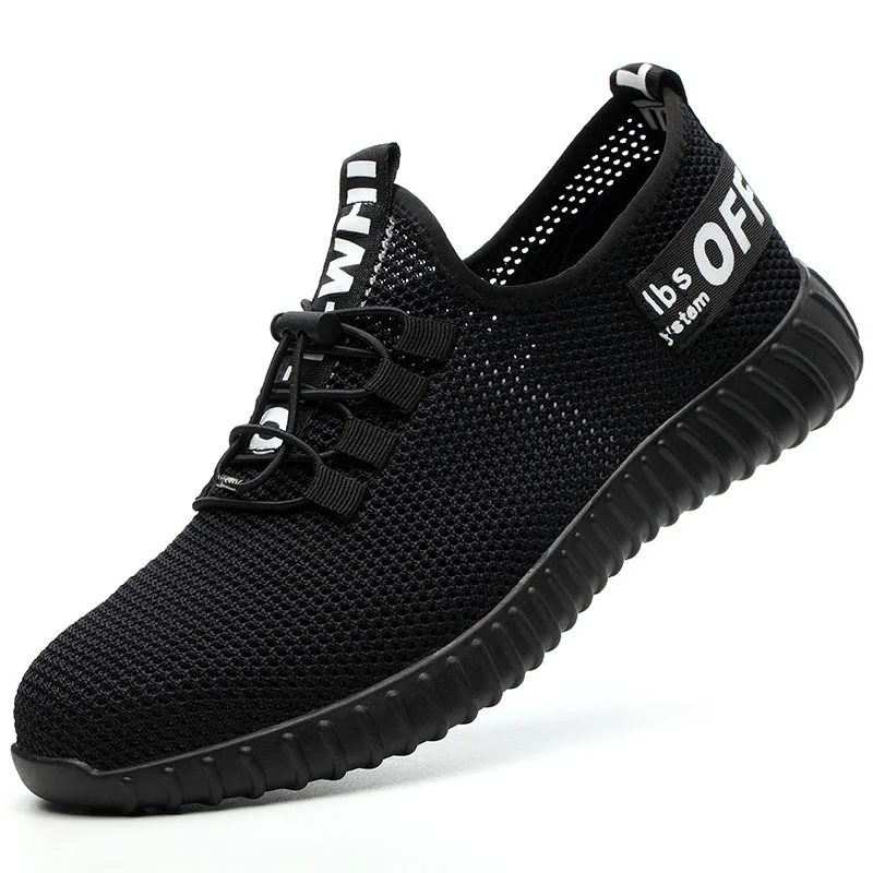 Safety Shoes Indestructible Steel Toe Breathable Work Shoes Men and Women Puncture-Proof Lightweight Non Slip Comfort Sneakers Men Shoes