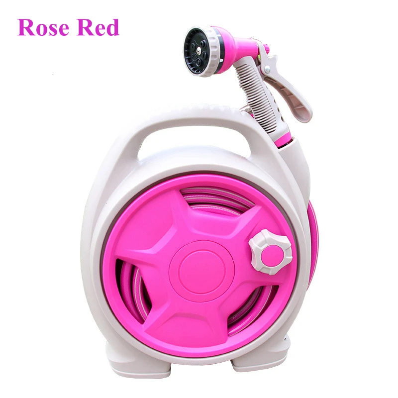 Garden Water Hose Reel Cart with Wheels G1/2 ABS PP Aluminum Anti Slip Lawn  Water Planting Hose Cart for Outside Yard Field - AliExpress