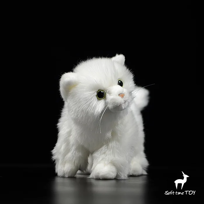 Мягкие игрушки белые кошки плюшевые мягкие животные куклы подарки на день
