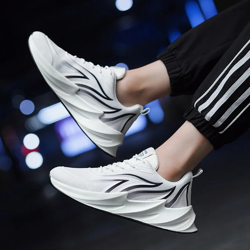 Vertvie/мужские кроссовки с сеткой; Ультралегкая дышащая обувь для бега; спортивные кроссовки; Мужская Спортивная обувь; спортивная обувь для тренировок размера плюс
