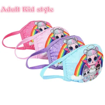 

New LOL Surprise Adult Children Washable Face Breathing Mask Anti Dust Environmental Mouth Mask Respirator Mask For Gift