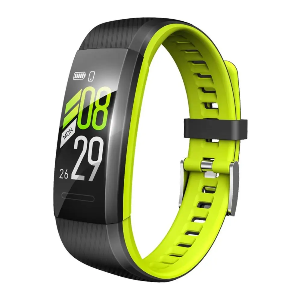 Фитнес-трекер 1,3 дюймов умный Браслет S805 цветной экран браслет часы для Xiaomi mi Band 3 4 mi band4 Honor глобальная версия - Color: Green